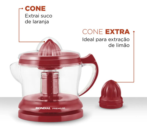 Espremedor Premium, Mondial, 30W - E-23 3
