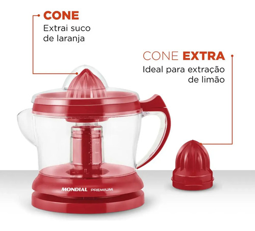 Espremedor Premium, Mondial, 30W - E-23 3