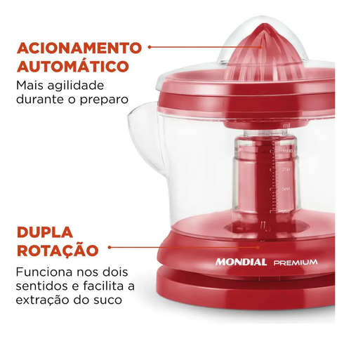 Espremedor Premium, Mondial, 30W - E-23 4