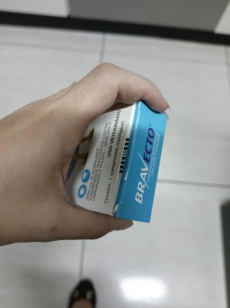Bravecto Cães 20-40kg 1000mg 1 Comp. Mastigável Msd Azul 15