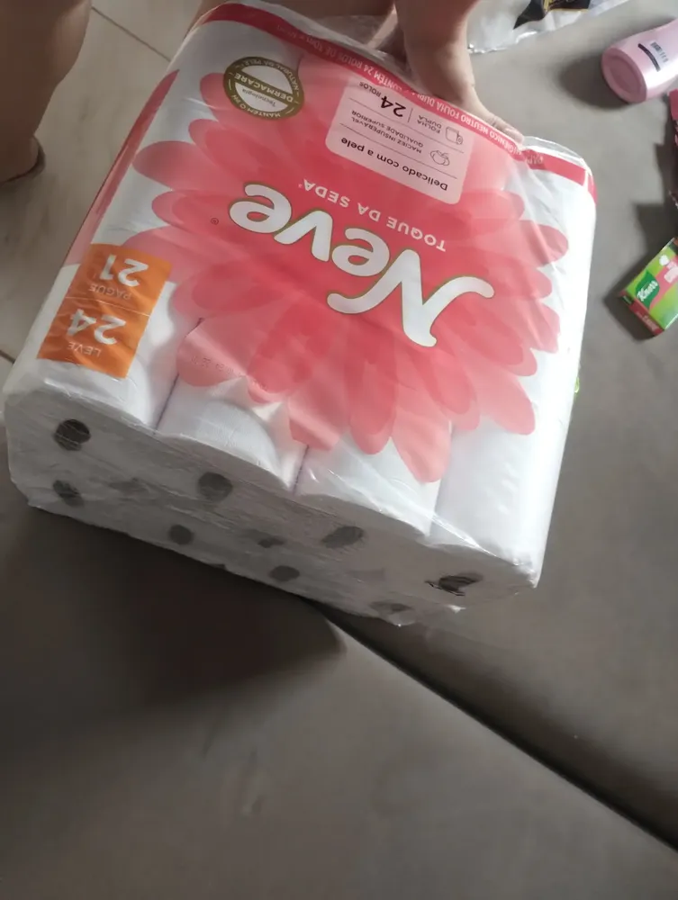 Papel higiênico Neve Toque da Seda folha dupla 30 m de 40 un 12