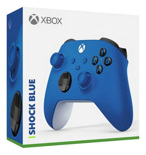 Controle Joystick Sem Fio Microsoft Xbox Shock Blue 5
