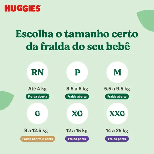 Huggies Fralda Descartável Premium Natural Care RN 34 Unidades 10