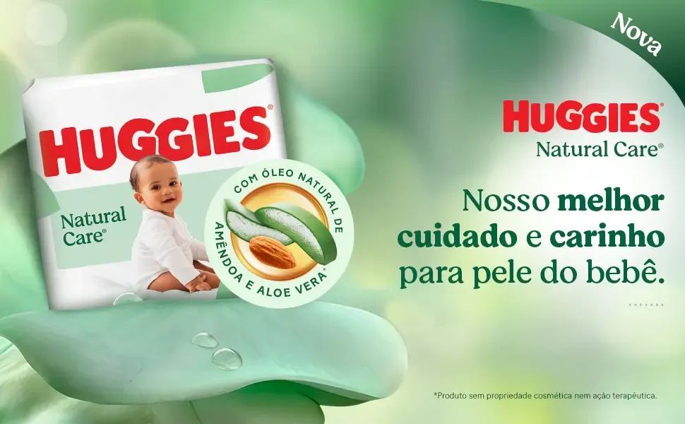 Huggies Fralda Descartável Premium Natural Care RN 34 Unidades 13
