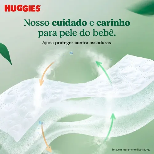 Huggies Fralda Descartável Premium Natural Care RN 34 Unidades 6
