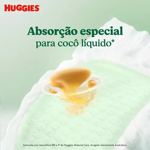 Huggies Fralda Descartável Premium Natural Care RN 34 Unidades 9