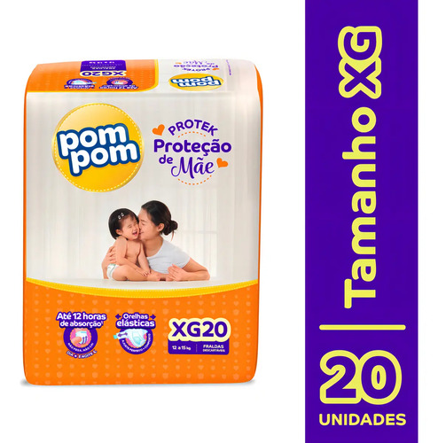 Fraldas Pom Pom Protek XG x 20 unidades 2