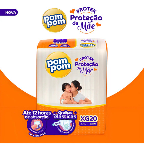 Fraldas Pom Pom Protek XG x 20 unidades 3
