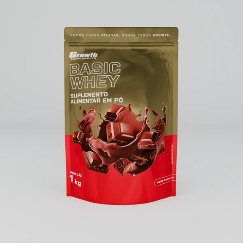 Basic Whey 1kg Growth Supplements - Chocolate 2