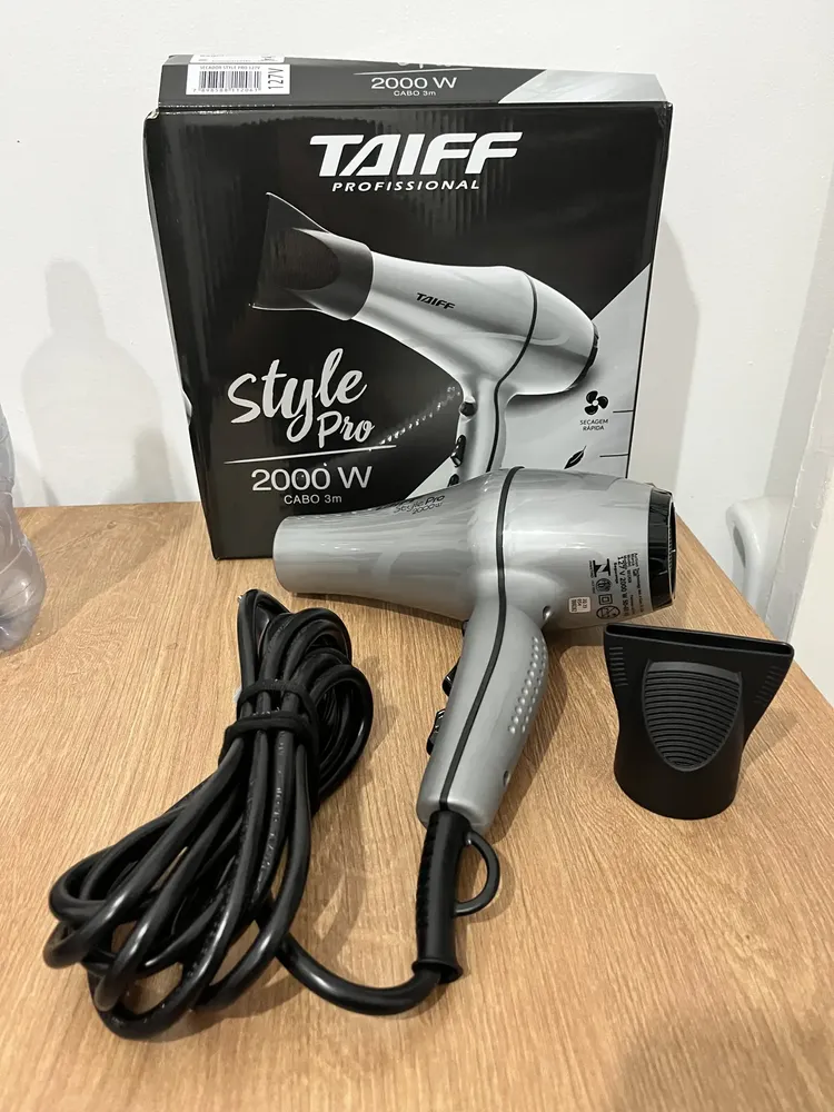 Secador de Cabelo Taiff Style Profissional 2000W Iônico Vermelho 14