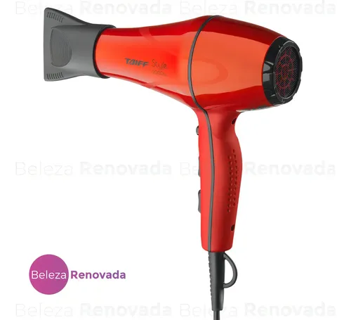 Secador de Cabelo Taiff Style Profissional 2000W Iônico Vermelho 6