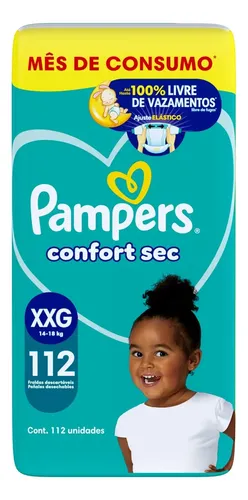 Fralda Pampers Confort Sec Tamanho XXG 112 Unidades 13