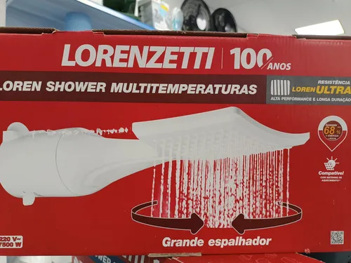 Lorenzetti Loren Shower Ultra Multitemperaturas de 220V 7500w ducha branca 13