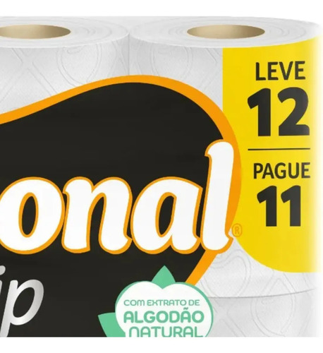 Papel Higiênico Personal Vip Folha Dupla Neutro Kit Com 12 Unidades Super Macio 3