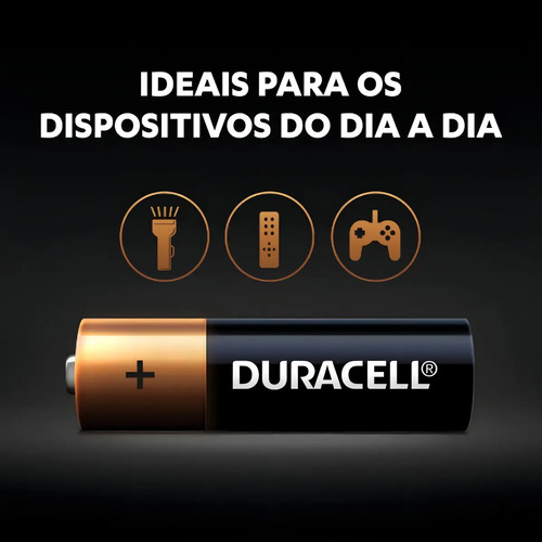 Pilha Alcalina Aa Pequena Duracell Com 2 Unidades 5