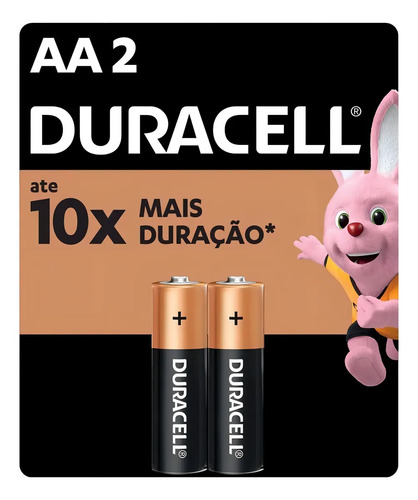 Pilha Alcalina Aa Pequena Duracell Com 2 Unidades 8