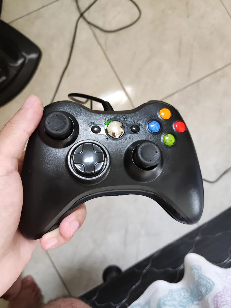 Controle Para Xbox 360 Com Fio USB e PC Preto Vibração Console Joystick Manete Gamepass Steam Tv Pc Android Pc Controle Pc Gamer - - Redfin 11