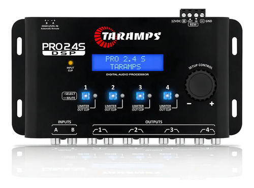 Processador de Áudio Digital Taramps Pro 2.4S para Som Automotivo com Crossover e Equalizador 15 Bandas 9