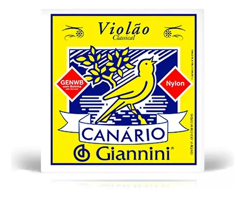 Kit 2 Encordoamento Violão Giannini Genwb Nylon Médio Bolinh 3