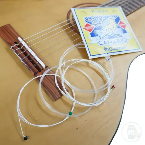 Kit 2 Encordoamento Violão Giannini Genwb Nylon Médio Bolinh 4