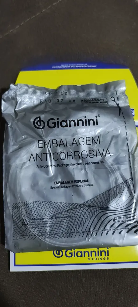 Kit 2 Encordoamento Violão Giannini Genwb Nylon Médio Bolinh 9