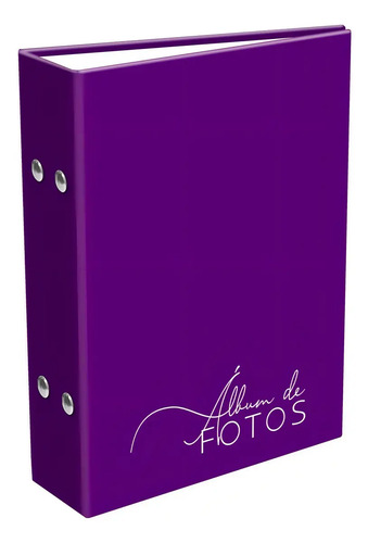Album Fotográfico 10x15 120 Fotos Vertical 24 Horas Cor Roxo-claro Cor