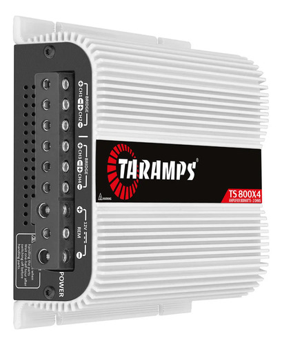 Modulo Taramps Ts 800 Rms Ts800x4 2 Ohms Amplificador 800w Entrada Rca E Fio T800 4 Canais Som Automotivo 2