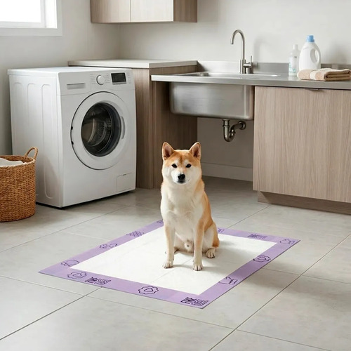 Petlike tapete higiênico para cães ultra pads lavanda 80cm x 60cm com 30 unidades 2