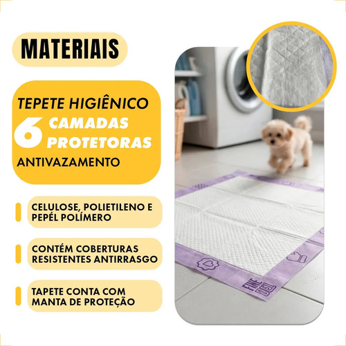 Petlike tapete higiênico para cães ultra pads lavanda 80cm x 60cm com 30 unidades 6