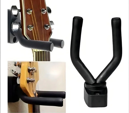Suporte de Parede Violão Guitarra Violino Baixo Ukulele Acolchoado Com Parafusos 4