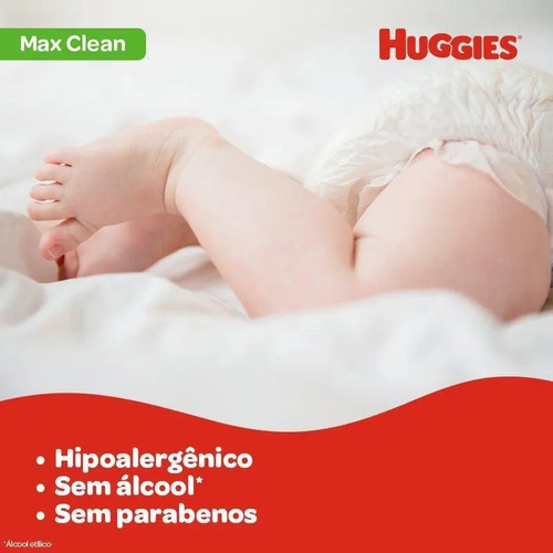 Lenços Umedecidos Huggies Max Clean Lv 4 Pg 3 - 192 Unidades 7