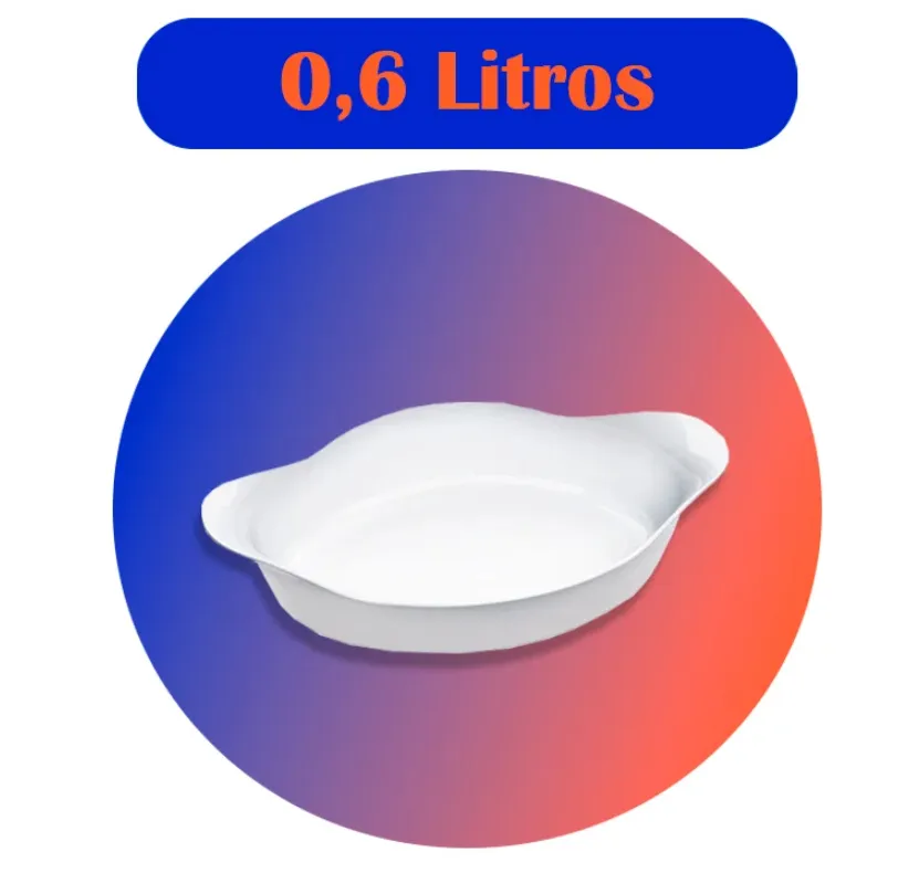 Marinex Conjunto de Assadeiras Oval Opaline 3 Peças Branco 15