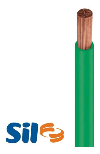 Cabo flexivel SIL Flexível 1x10mm² verde x 40m em rolo 6