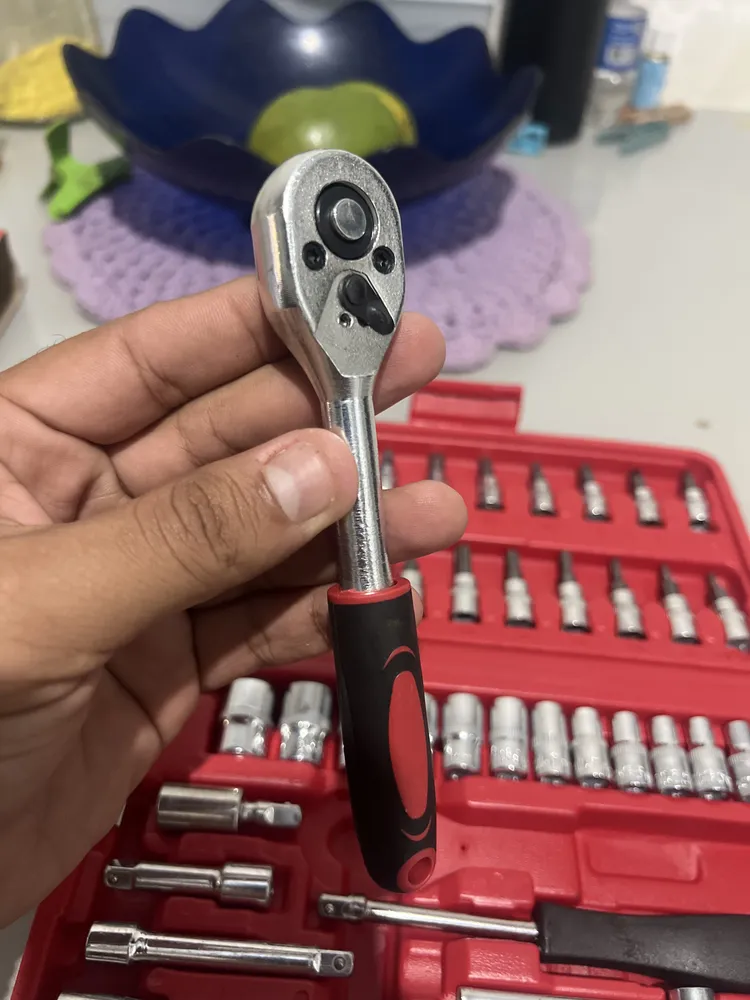 Kit Ferramentas Quicko 46 Peças Com Soquetes e Chaves Para Carro e Casa 13