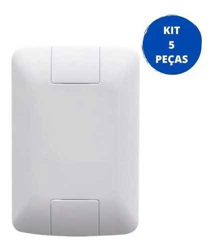 Ml Kit 5 Placa 4x2 Cega Aria Branca Tramontina Cor Branco 2