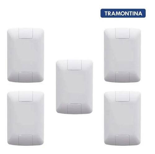 Ml Kit 5 Placa 4x2 Cega Aria Branca Tramontina Cor Branco 3