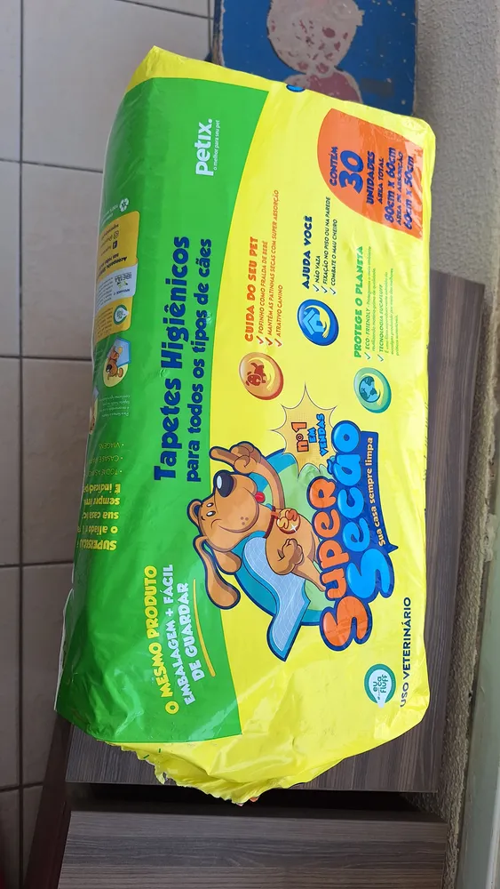 Petix Super Secão Tapete Higiênico 30 unidades 80cm x 60cm 12