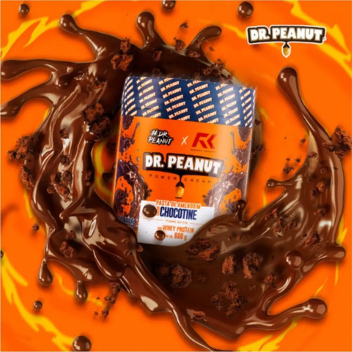 Pasta de Amendoim Dr Peanut Chocotine com Whey Protein 600g 2