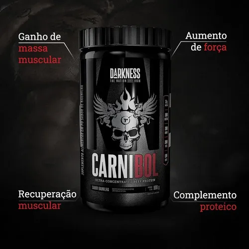 Darkness Carnibol Proteína Ultra Concentrada Chocolate - 900g 2