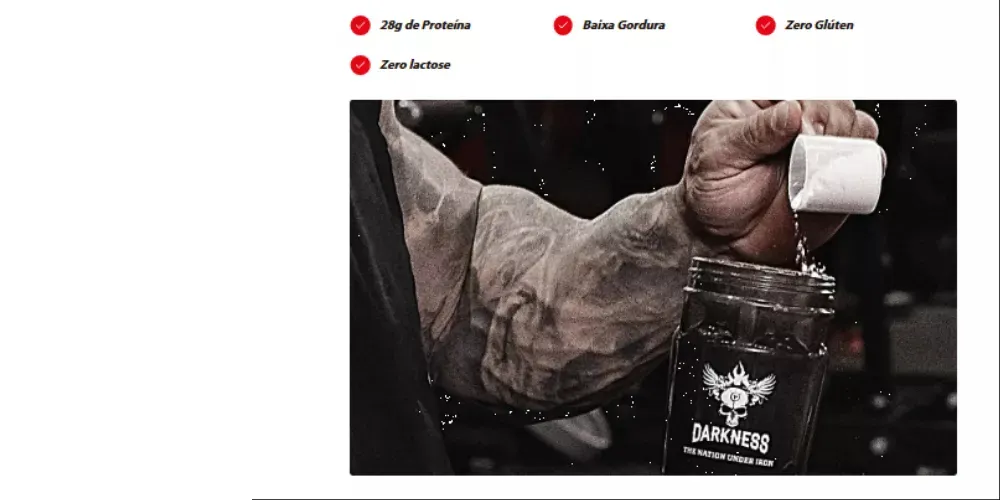 Darkness Carnibol Proteína Ultra Concentrada Chocolate - 900g 6