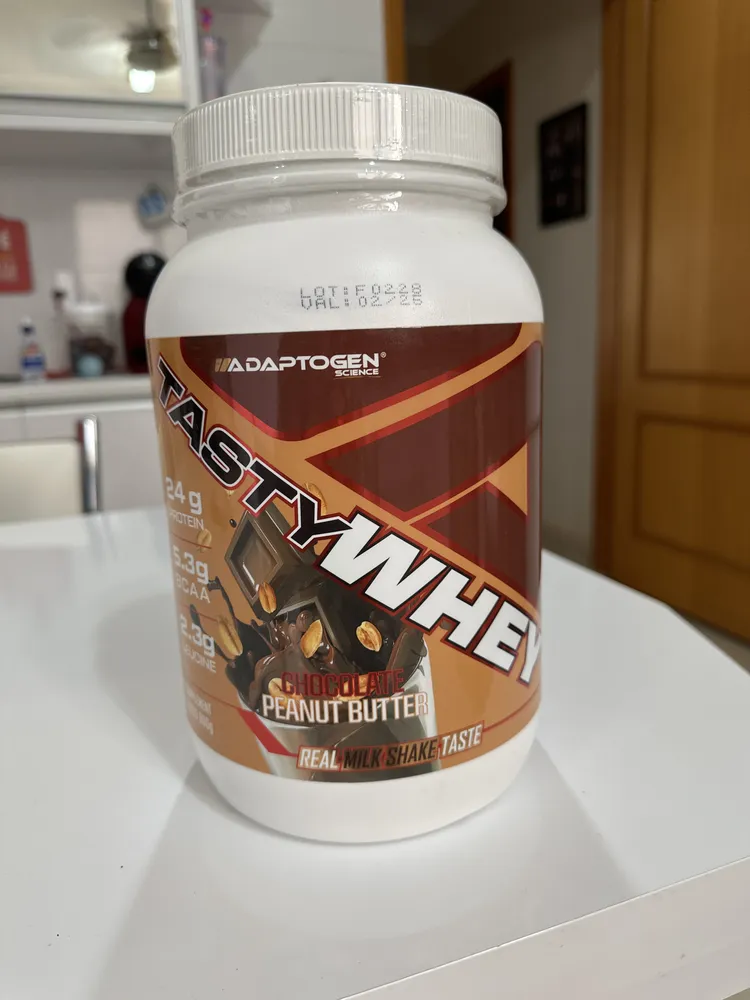 Suplemento Tasty Whey 3w Gourmet Whey Protein Adaptogen Science Pote 900g Sabor Chiclete 10