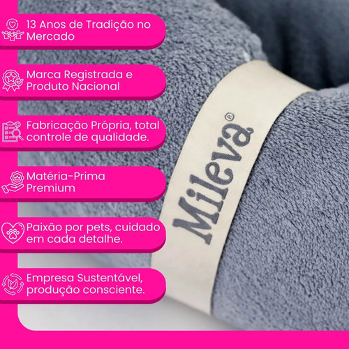 Cama De Gato Caminha Nuvem Ninho Pet Soft Redonda 50x50cm Cor Pink 6