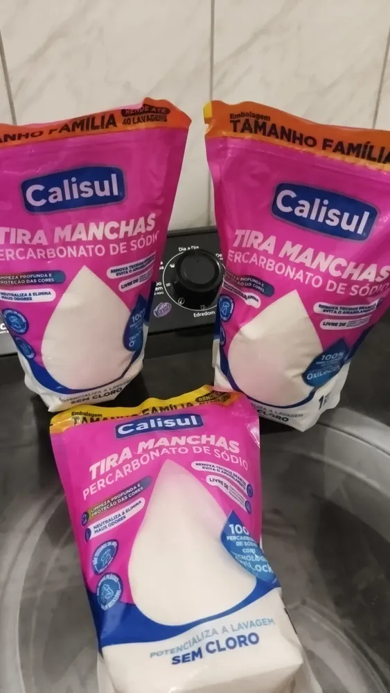 Percarbonato De Sódio 100% Tira Manchas Calisul - Roupas Brancas e Coloridas 12
