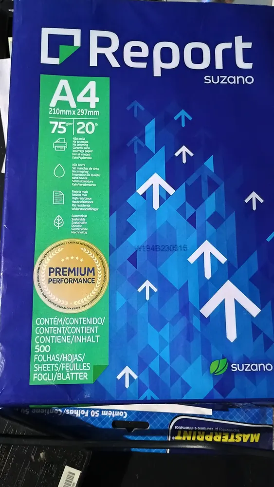 Papel Sulfite A4 Report 2500 Folhas Premium 5 Resmas 75g 13