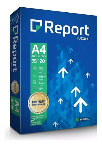 Papel Sulfite A4 Report 2500 Folhas Premium 5 Resmas 75g 2