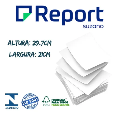 Papel Sulfite A4 Report 2500 Folhas Premium 5 Resmas 75g 7