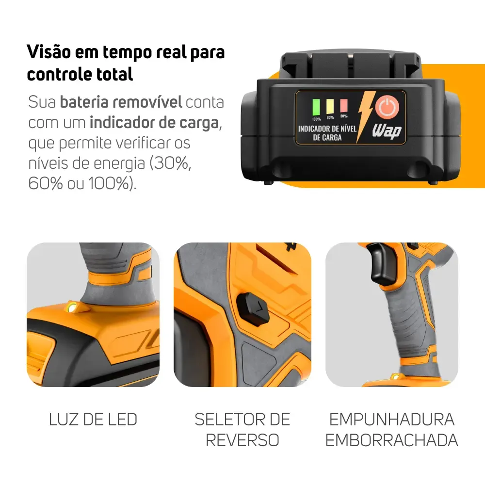 Parafusadeira E Furadeira De Impacto Wf 12k3.2 Wap 14