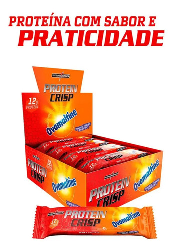 Barra de Proteína Crisp Bar Ovomaltine 12 unidades Integralmédica 2