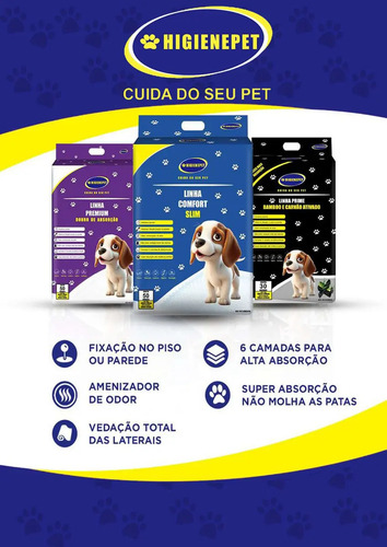 Tapete Higiênico Higienepet 60x60cm 50 Unidades Premium Ultra Absorção 8