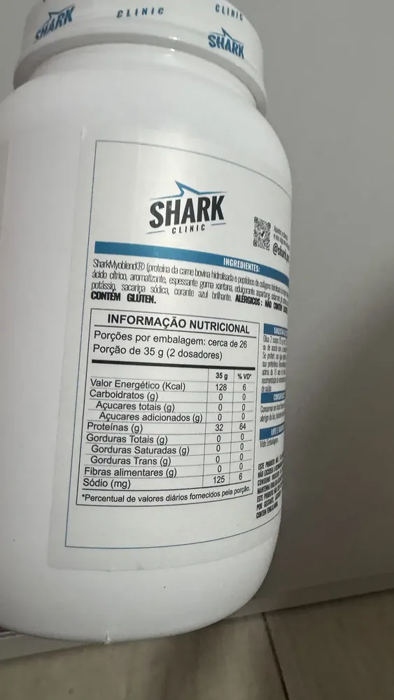 Beef Protein Zero Lactose da Shark Pro Sabor Laranja com Acerola 900g 9